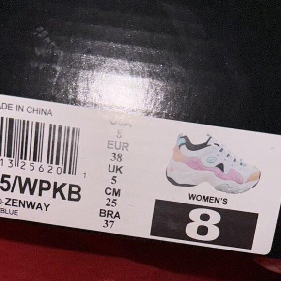 SKECHERS D'LITES MEMORY FOAM 3.0 12955-WPKB Colorful Size 8 Brand New - Picture 5 of 6